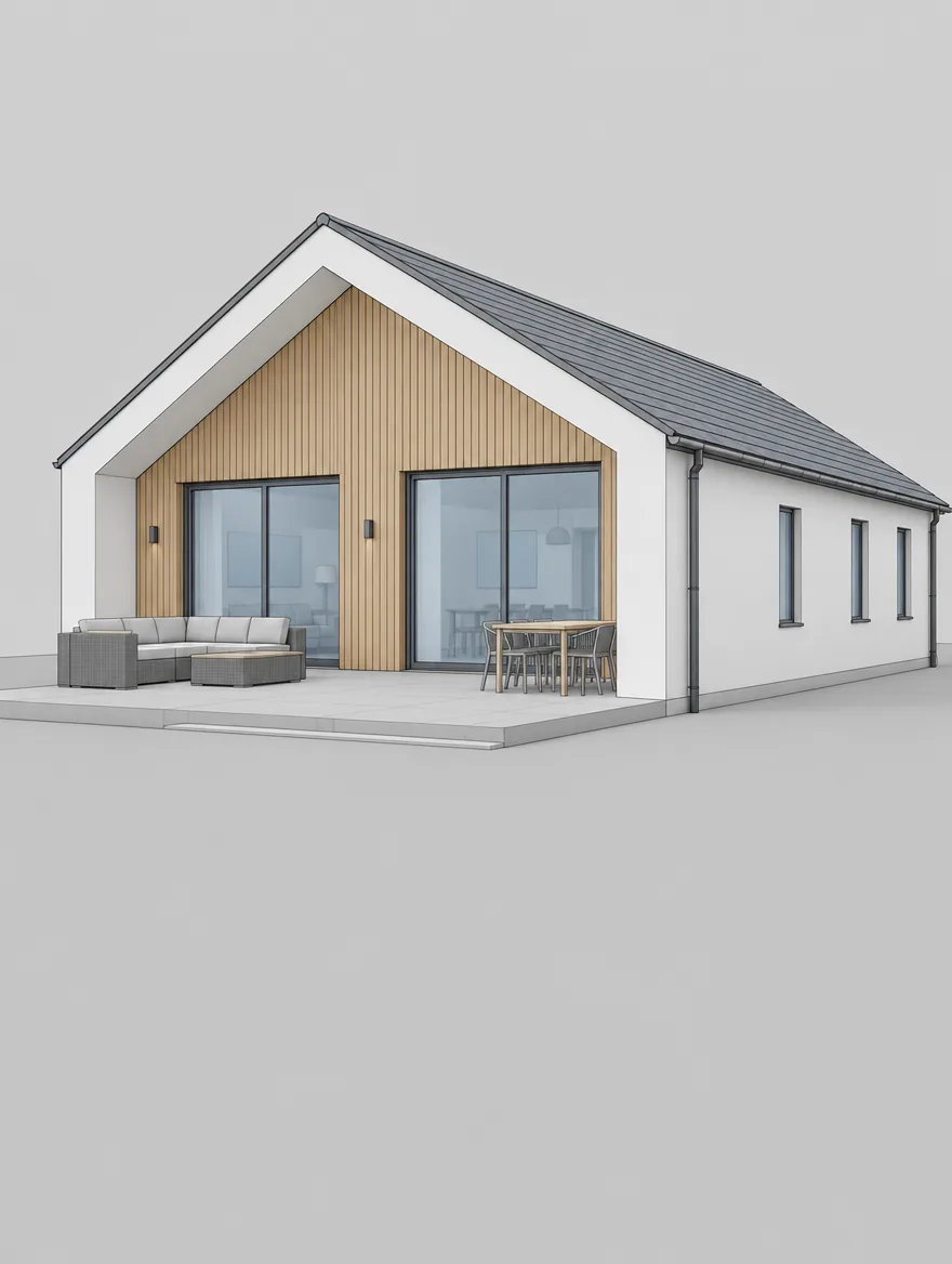 3D model domu v Autodesk Revit